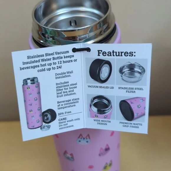 Animal Crossing 17oz Insulated, Stainless Steel Water Bottle NEW - Picture 6 of 16